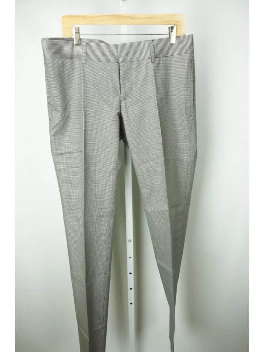 Gucci White Black Houndstooth 100% Cotton Dress Pants Sz 50 EU BRAND NEW